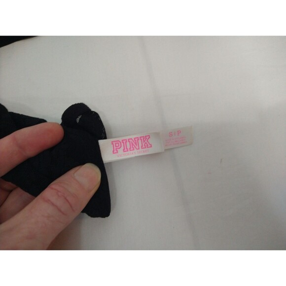 Lot of 2 PINK by Victoria's Secret Size S/P Padded Bra and No Pad Bralette Black - Picture 3 of 15